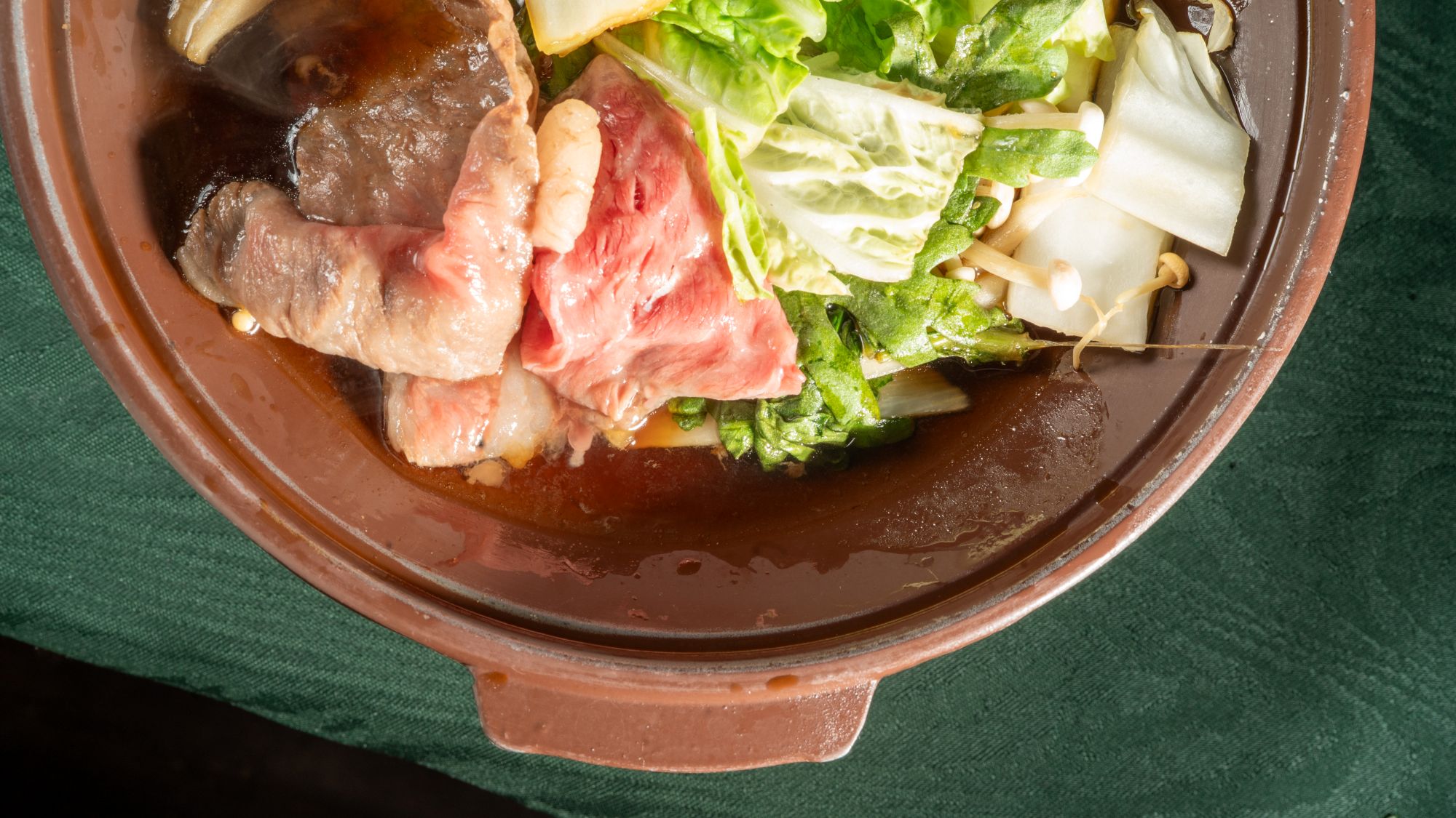 【国産牛の鋤焼き】