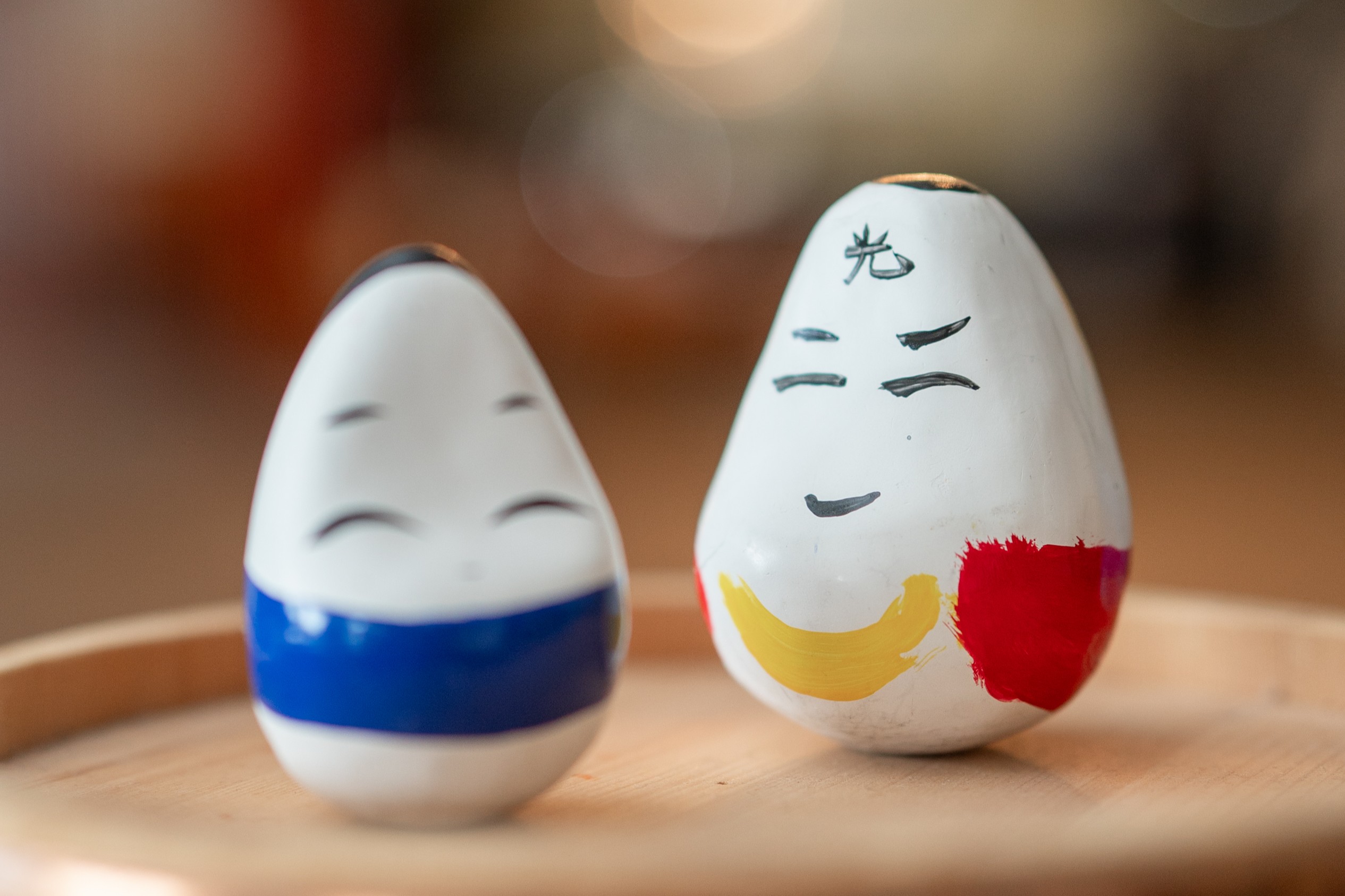 【起き上がり小法師の絵付け体験】