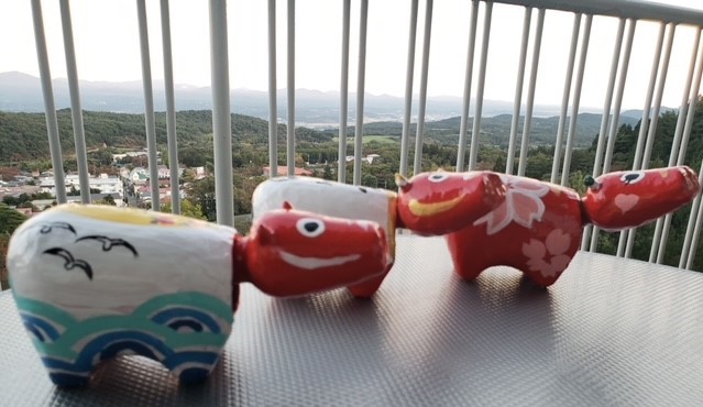 オリジナル赤べこ絵付け体験