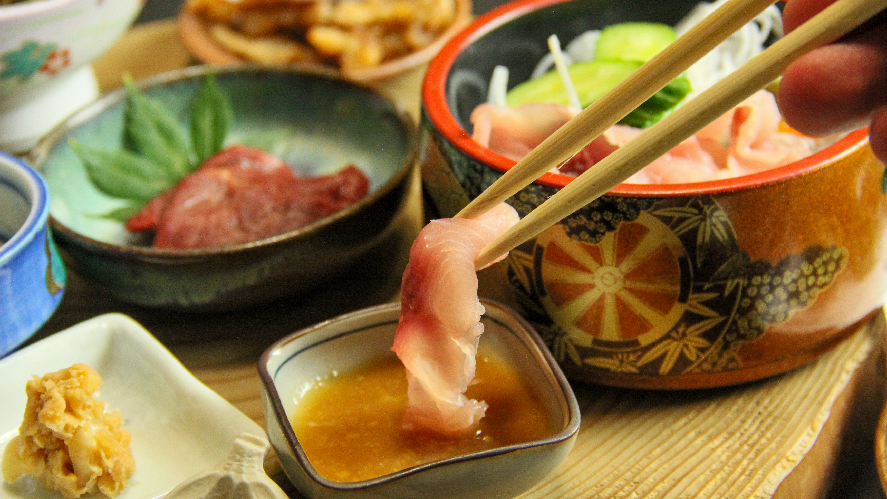 【山菜プラン】山菜以外にも馬刺しや鯉のあらいなどをご用意