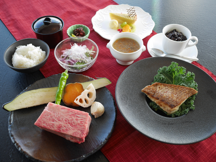 ★【朝夕2食付】葉山牛と三崎鮪　鉄板焼きディナープラン★