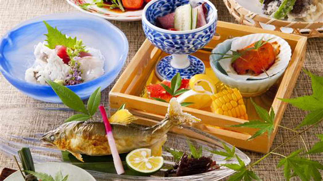 【1泊2食付・夏季限定！涼風コース】猛暑に食べたい夏の旬コースをお届け♪