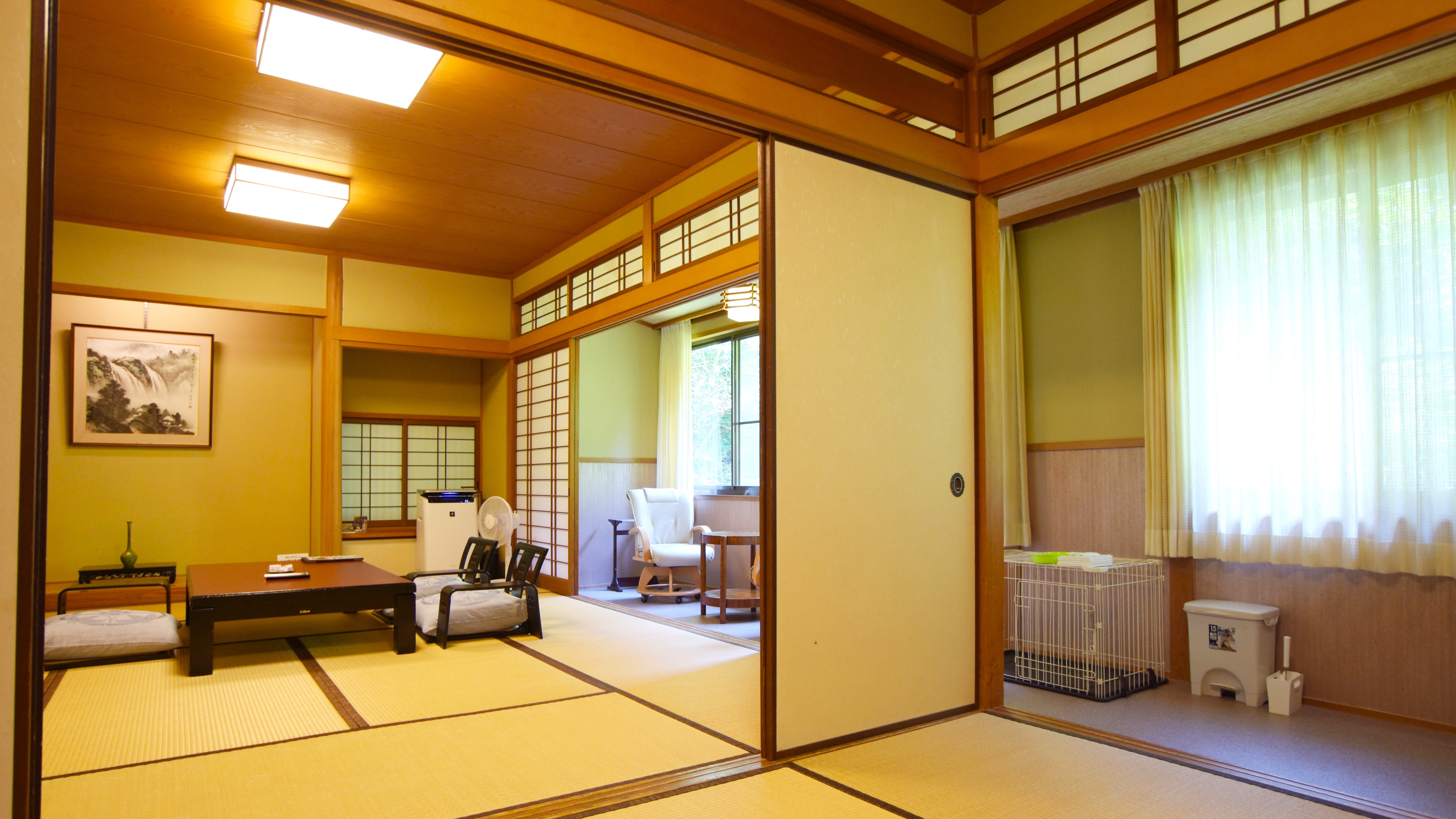 【ペットと泊まれる別館離れ】1部屋につき2匹まで、ペットと一緒にご宿泊いただけるお部屋です。