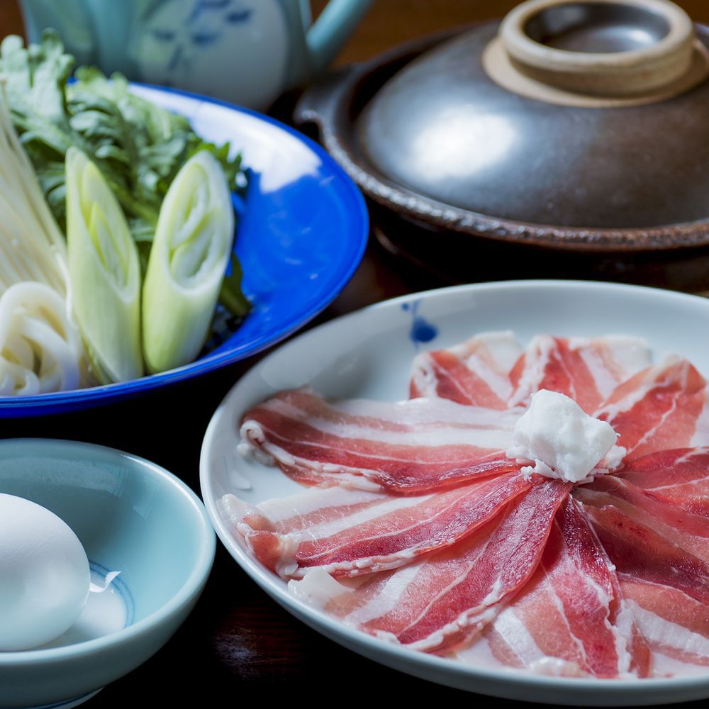 【県産黒豚の贅沢すきやき★】お口でとろける旨みは格別！　２食付き　すきやきプラン