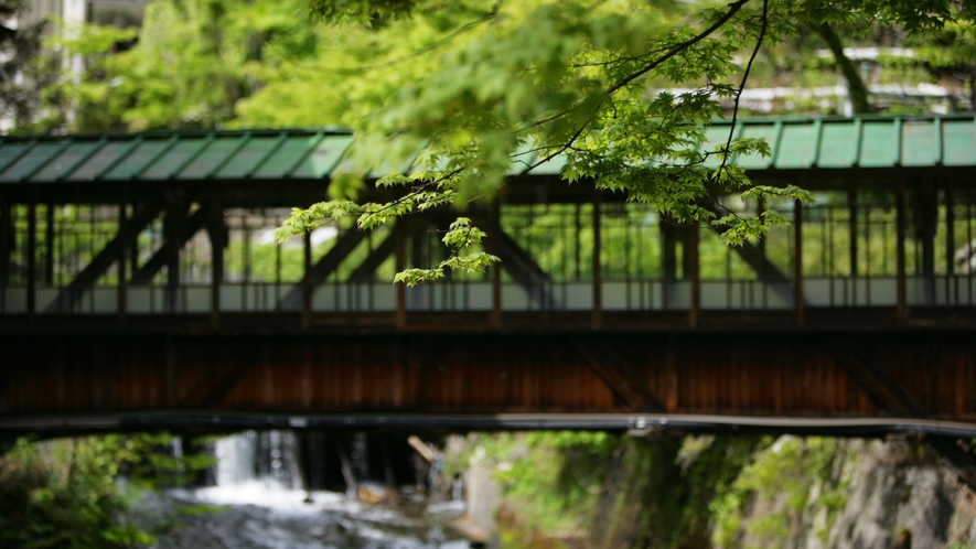 【廊下橋】屋根付き廊下橋は国の有形文化財