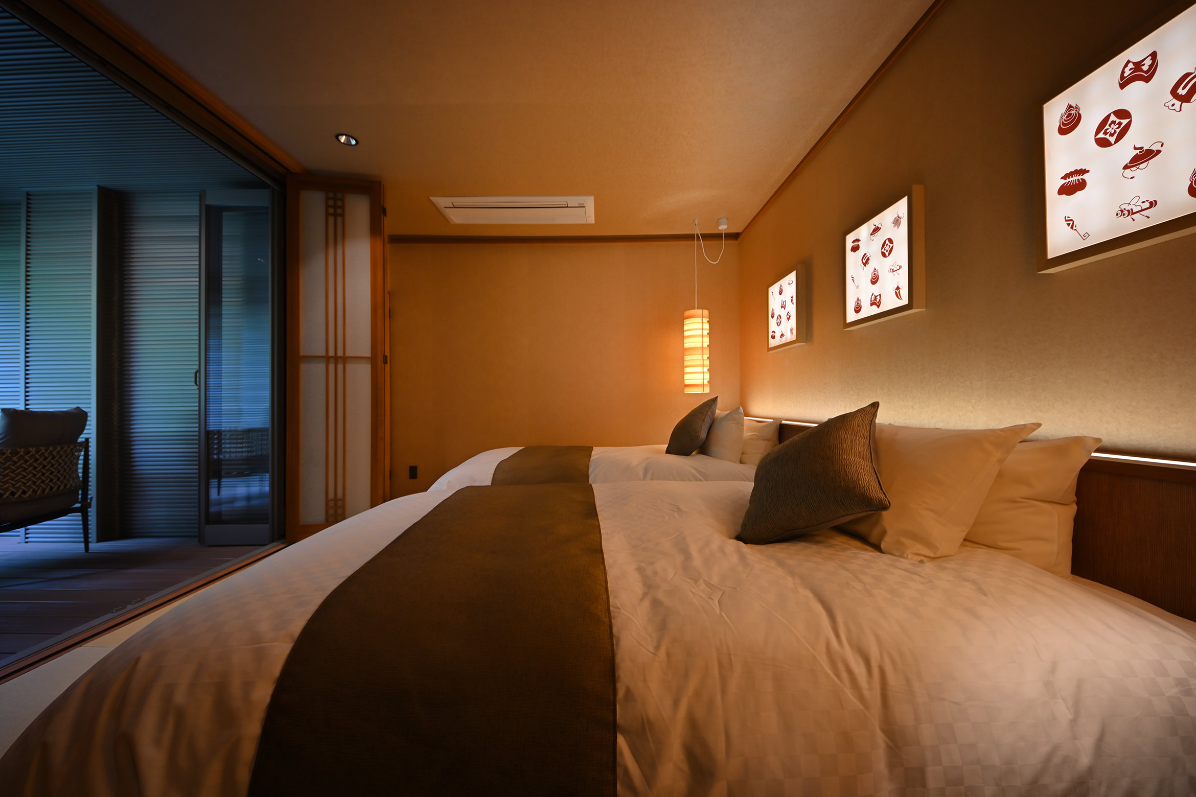 欅の間　ベッドルーム