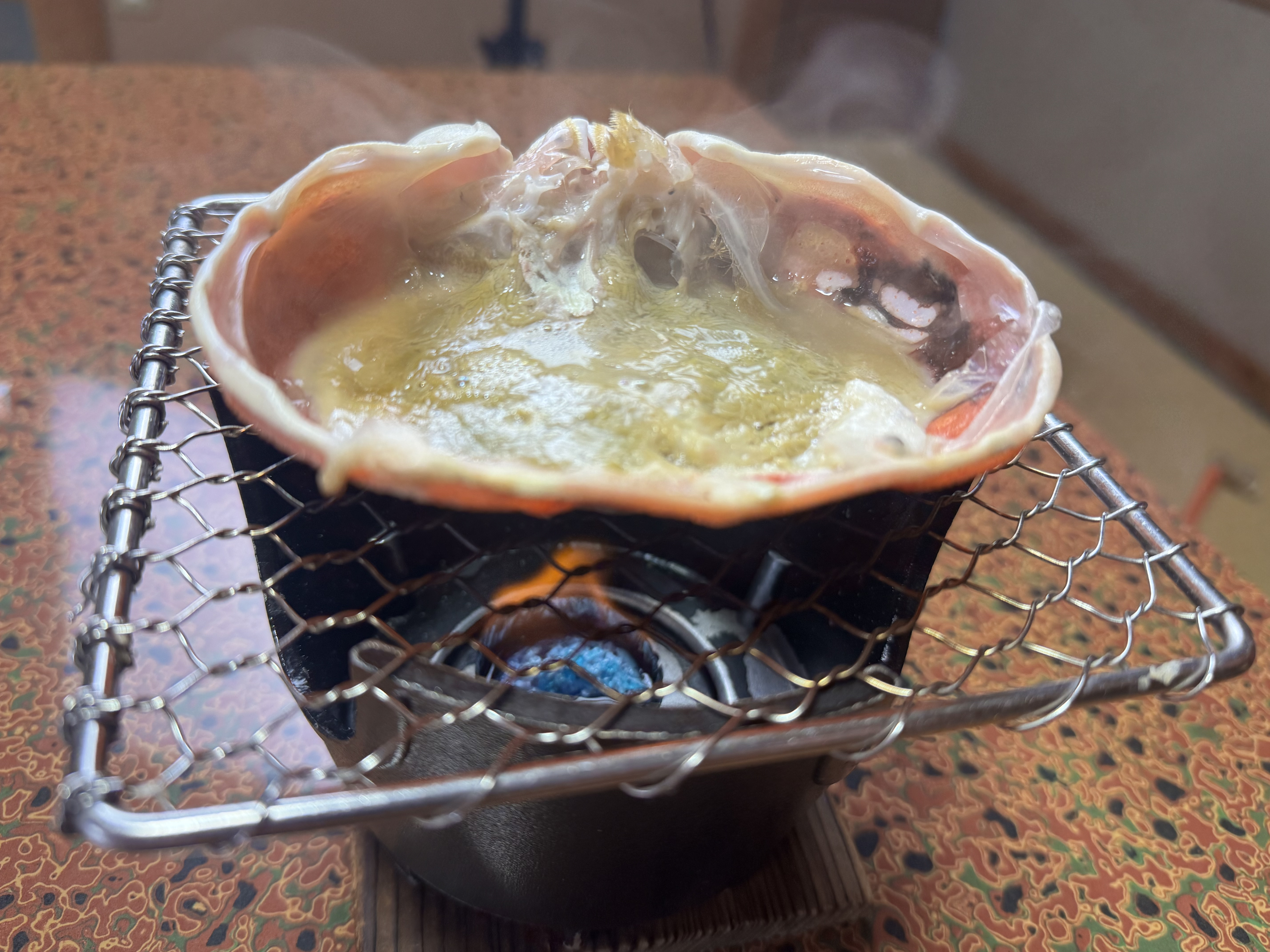 カニフルコース蟹味噌網焼き
