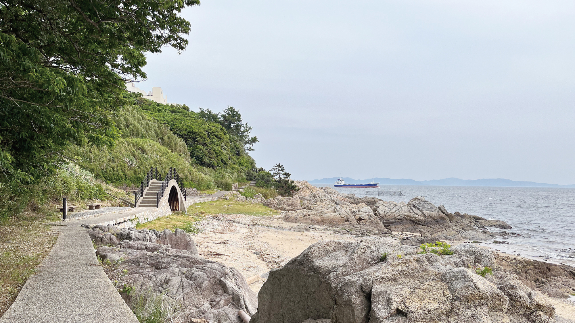 松島遊歩道から見る橋田鼻遊歩道
