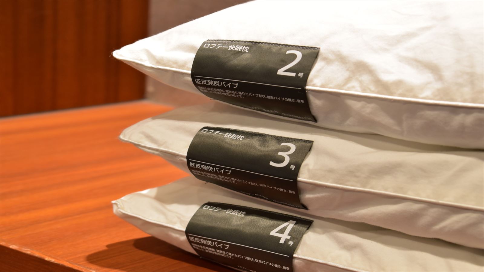 【貸出備品】枕（低反発・羽・ジムナストプラス）