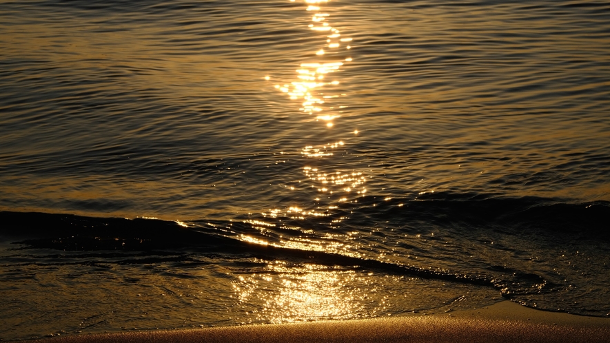 *湯野浜海水浴場/日本の夕陽百選！