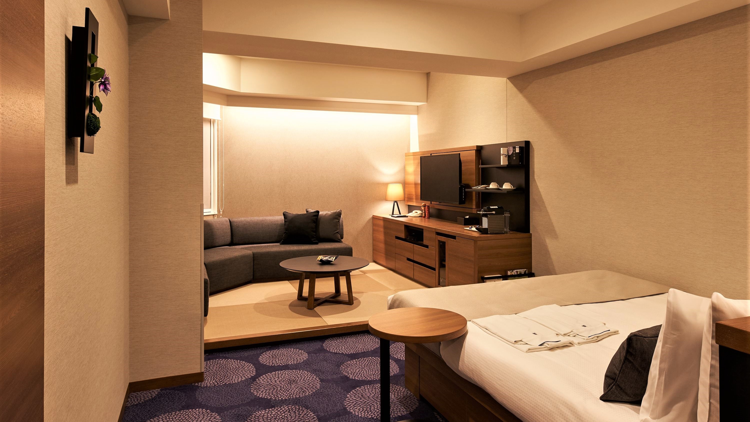 【客室】フォーラスダブルC -JAPANESE MODERN-|26.9㎡