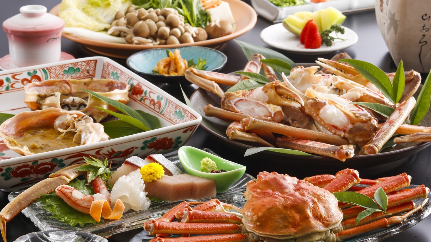 【冬】＜お部屋食＞大ガニを喰らう！一人３杯相当使用のカニフルコース！
