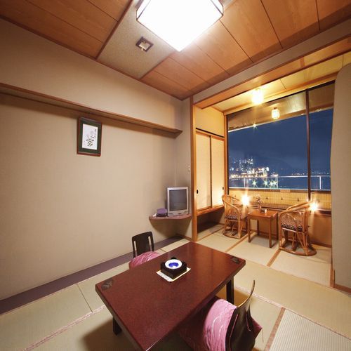 Japanese-style room with a view of the sea, 10 tatami mats "Hanashukan"