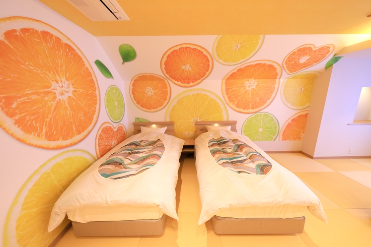 コンセプトルーム柑橘【蜜柑】ベッド