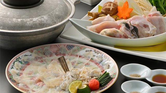 【リニューアルオープン】　瀬戸内産河豚の鉄刺＋鉄ちり鍋付きプラン　〜 香川のうまいものビュッフェ〜