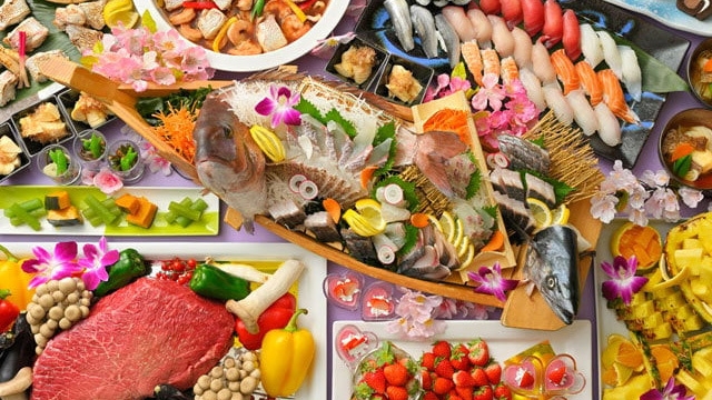 虎魚（おこぜ）の姿煮付きグルメビュッフェプラン　〜 香川のうまいものビュッフェ〜