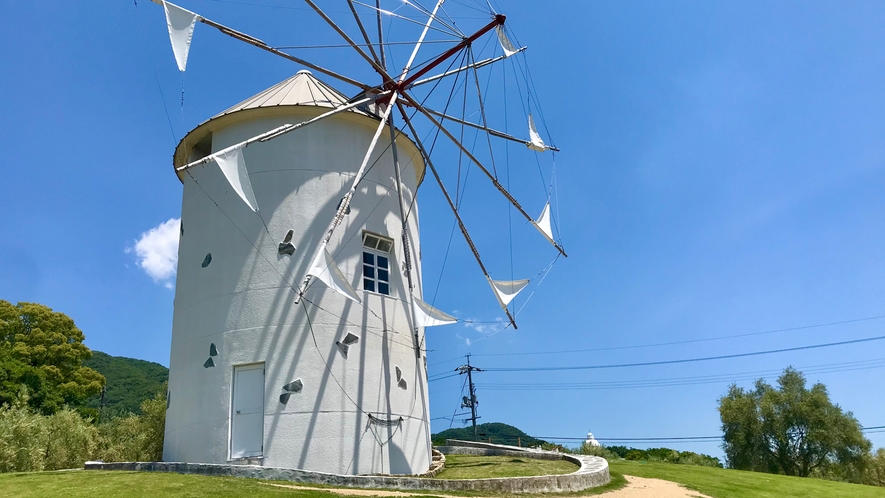 小豆島　ギリシャ風車