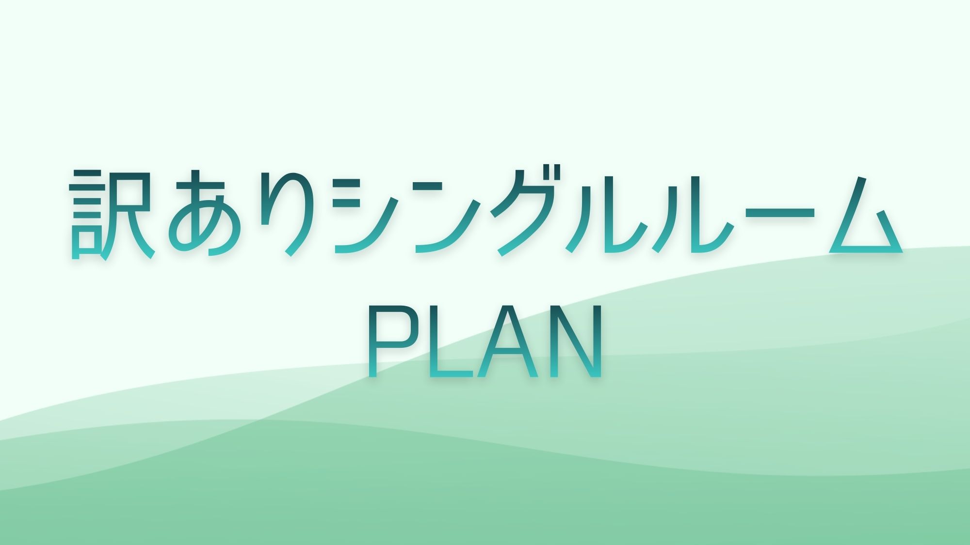 訳ありシングルルーム【素泊】