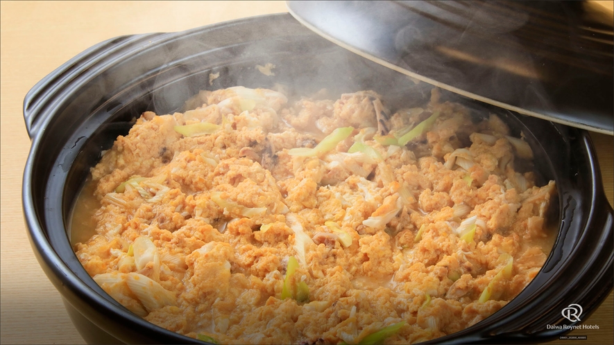 朝食　味噌貝焼き