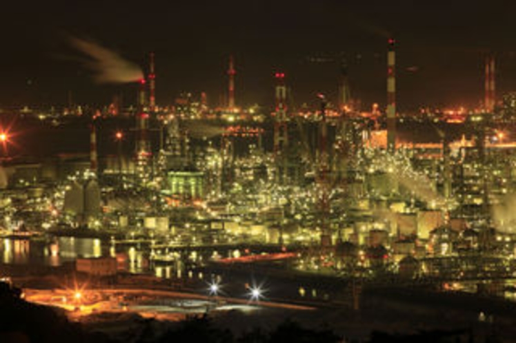 水島コンビナート夜景