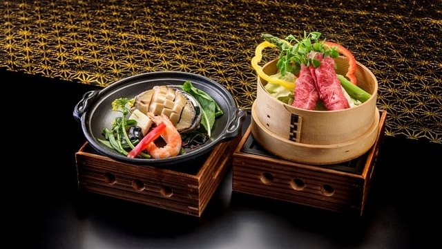 庄内の旬を盛り込んだ特別コース『鮑と夏野菜・山形牛の旬彩料理』宿泊プラン