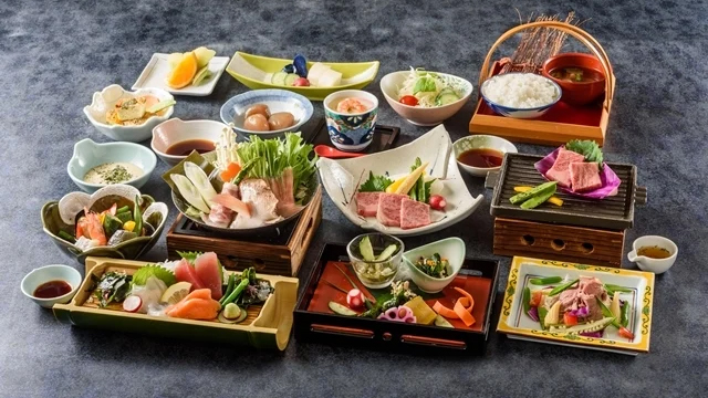 メバルと夏野菜・山形牛の旬彩料理