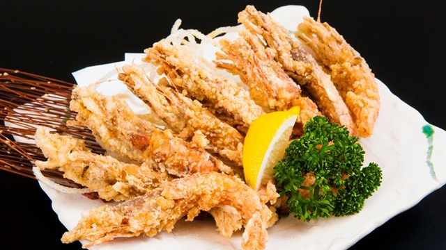 一品料理【庄内名物ガサエビの唐揚げ】