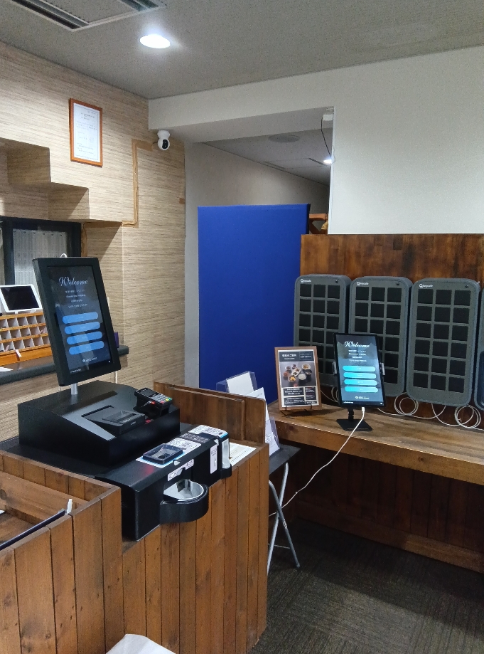 自動チェックイン機導入しました。