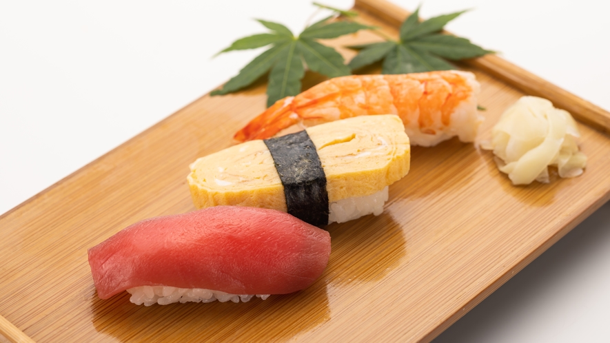 《飯物》季節の旬の寿司　３貫