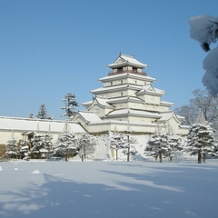 雪化粧の鶴ヶ城