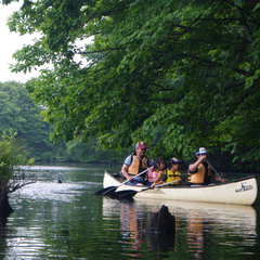 自然と遊ぶ 湖上散策 カナディアンカヌー