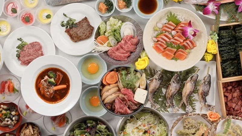 3月～5月　福島牛すき焼き＆しゃぶしゃぶと会津芽吹きのビュッフェ
