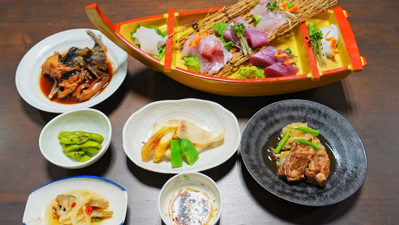【海鮮好き必見】地魚旬魚のお刺身盛り合わせ！大将おまかせ海鮮創作料理＜2食付＞