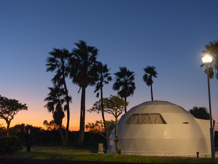 【桜旅グランピング限定プラン】桜島を一望スパリゾート×グランピング【素泊まり+食材持ち込み自由】