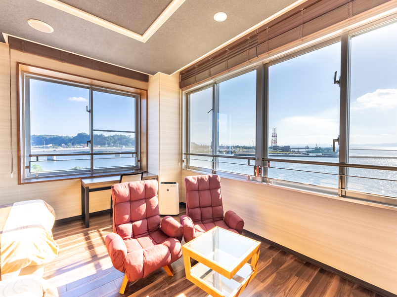 ［和モダン オーシャンスイート和洋室］65平米　温泉風呂付