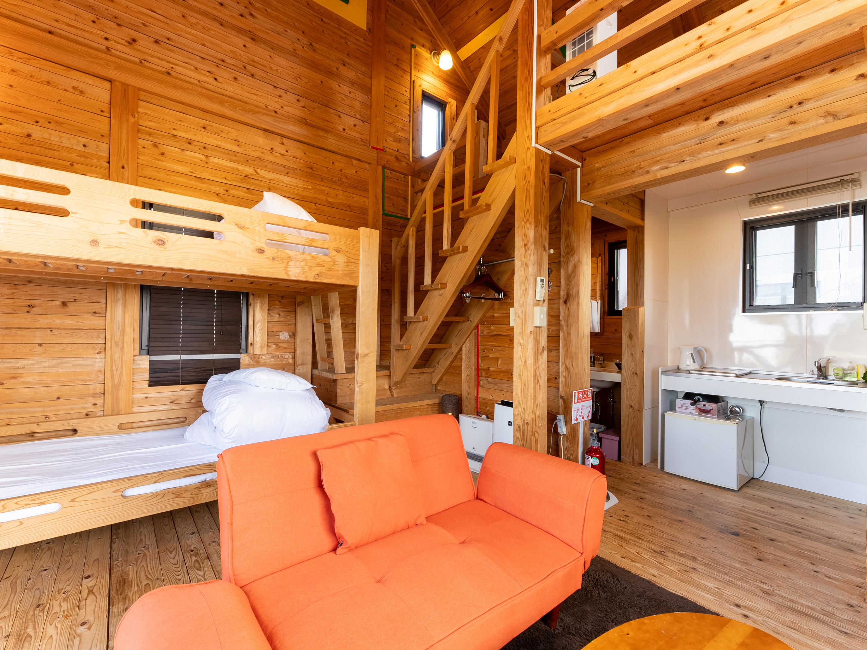 ［ペット同伴専用］２０㎡　コテージ客室　《 ロフト付き 》