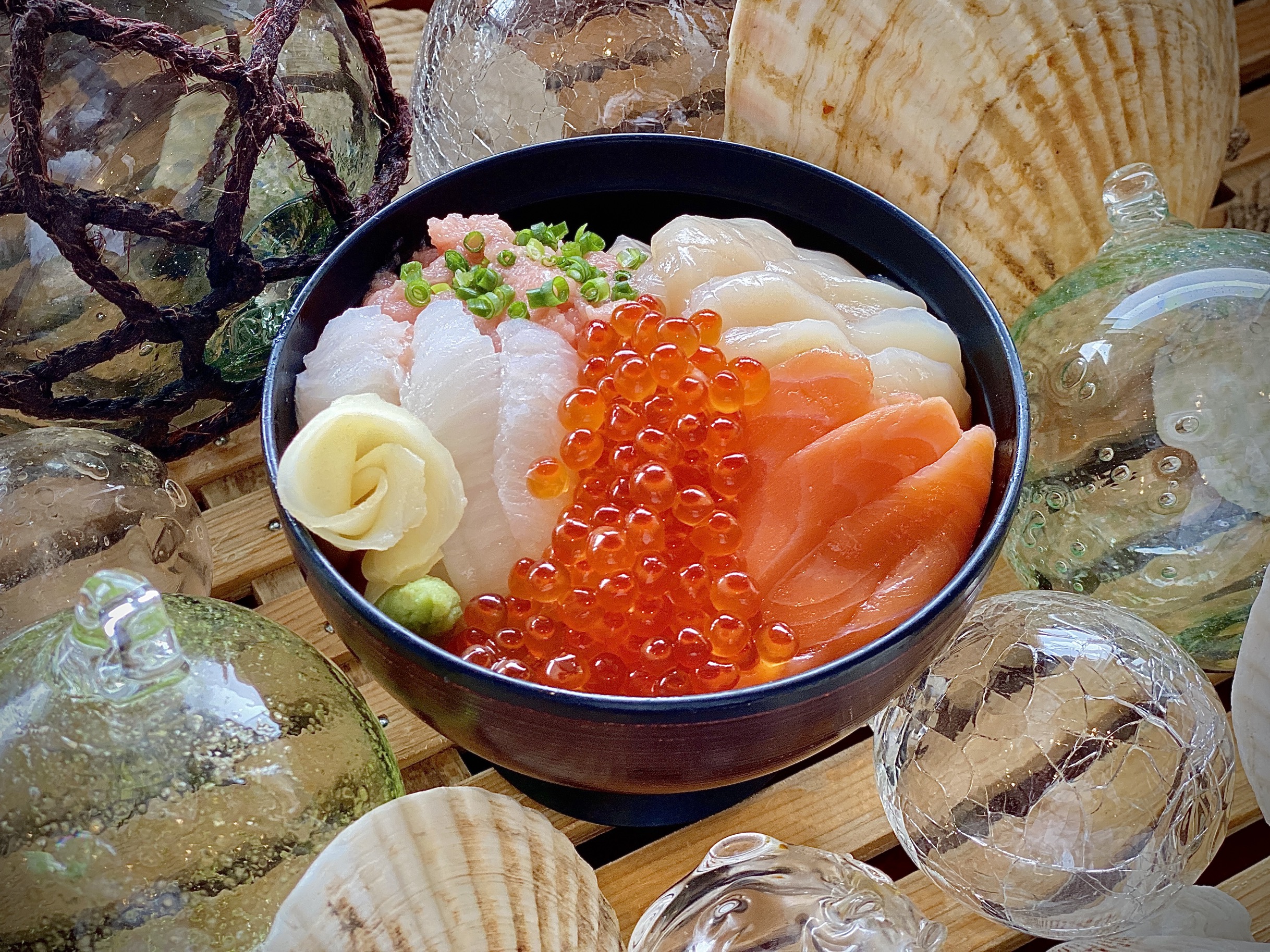 【朝食】海鮮丼♪