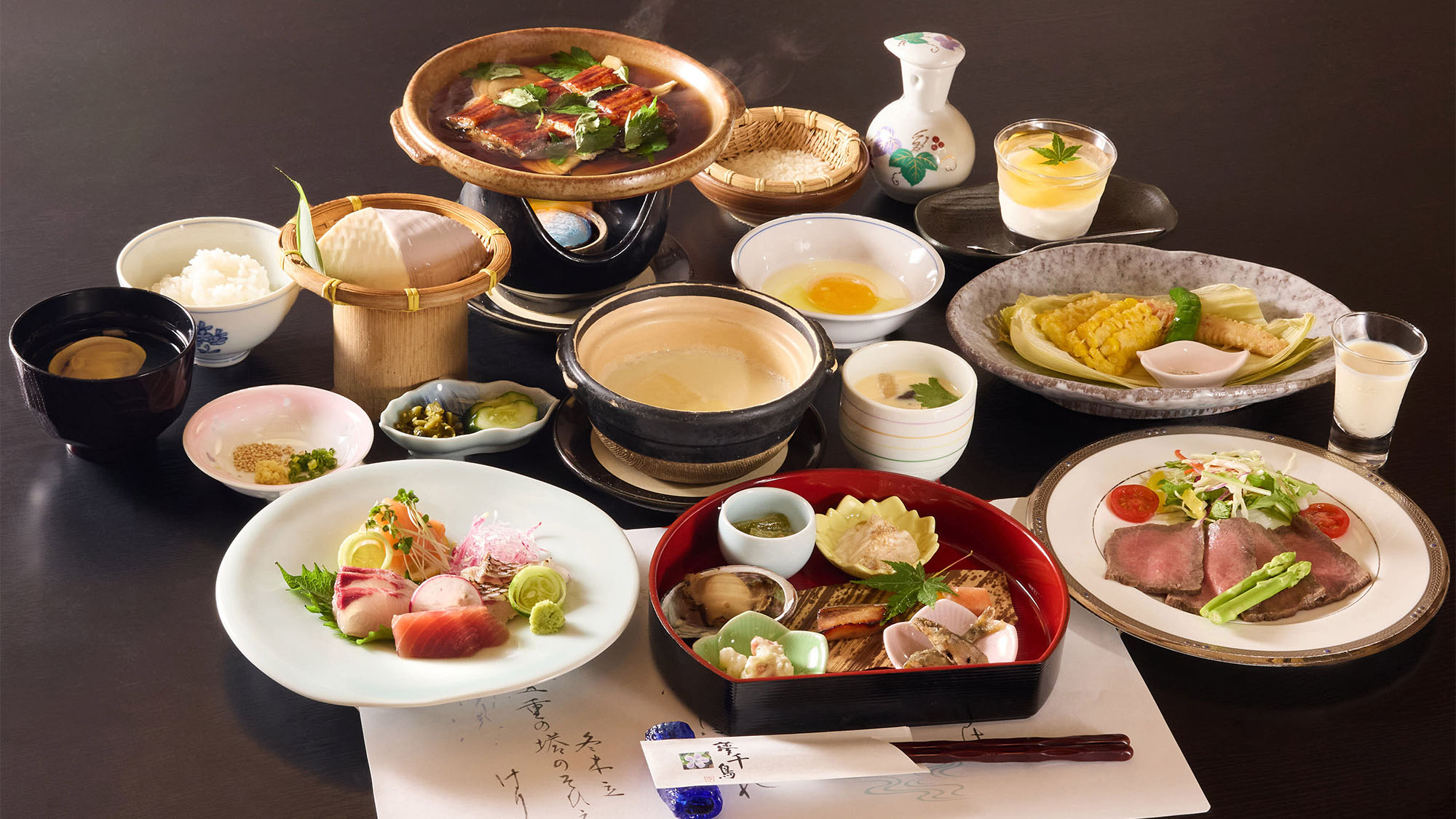 ・【ご夕食／べっぴん豆腐付き夢千鳥御膳】清らかな水と旬の食材にこだわった身体が喜ぶお料理です