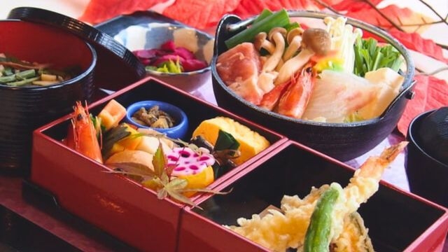 日帰り体験＆昼食＆温泉　紅葉狩りクルージングと沖島さんぽ（紅葉弁当付）【10：00休暇村出発便】