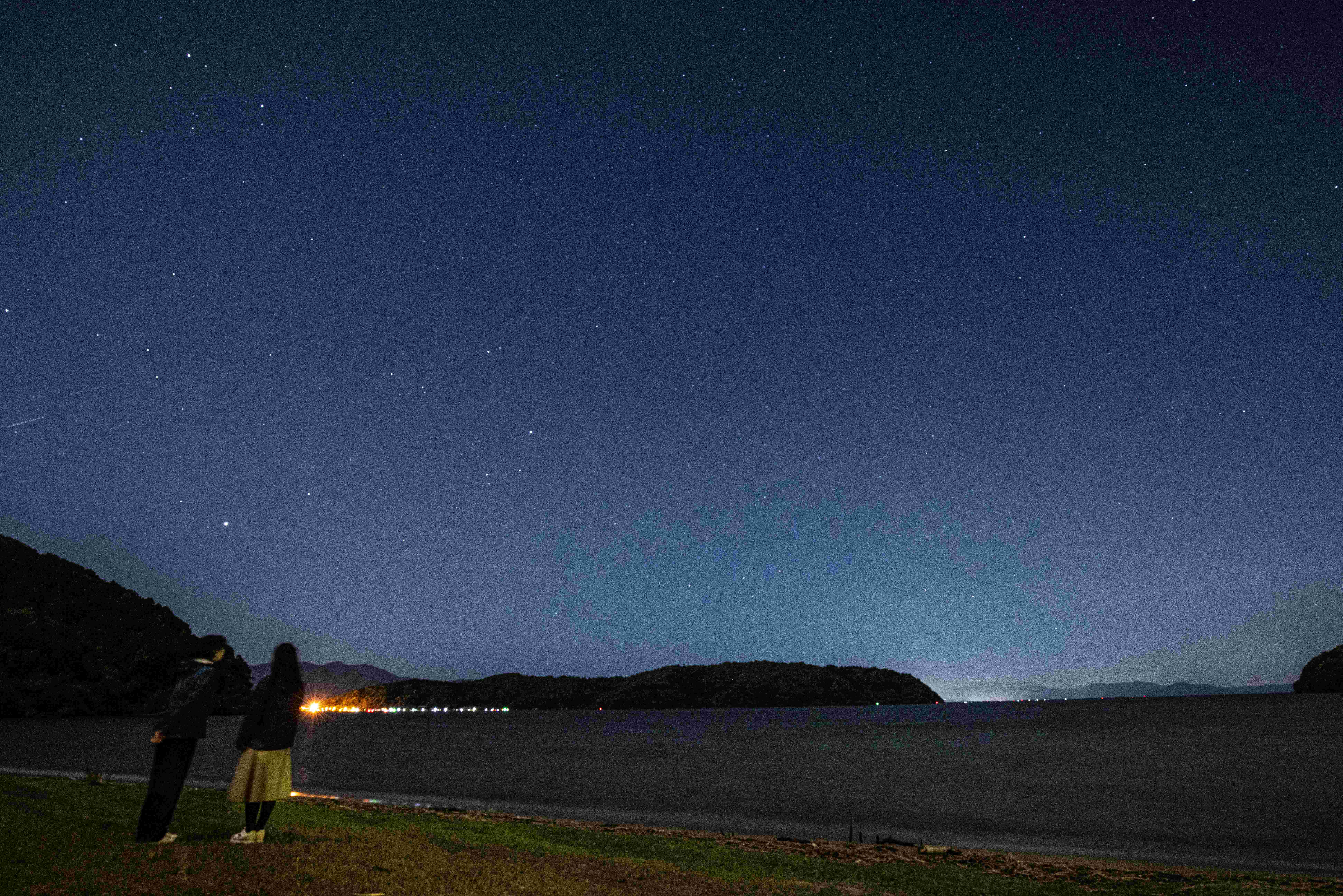 休暇村近江八幡目の前　宮ヶ浜の夜景