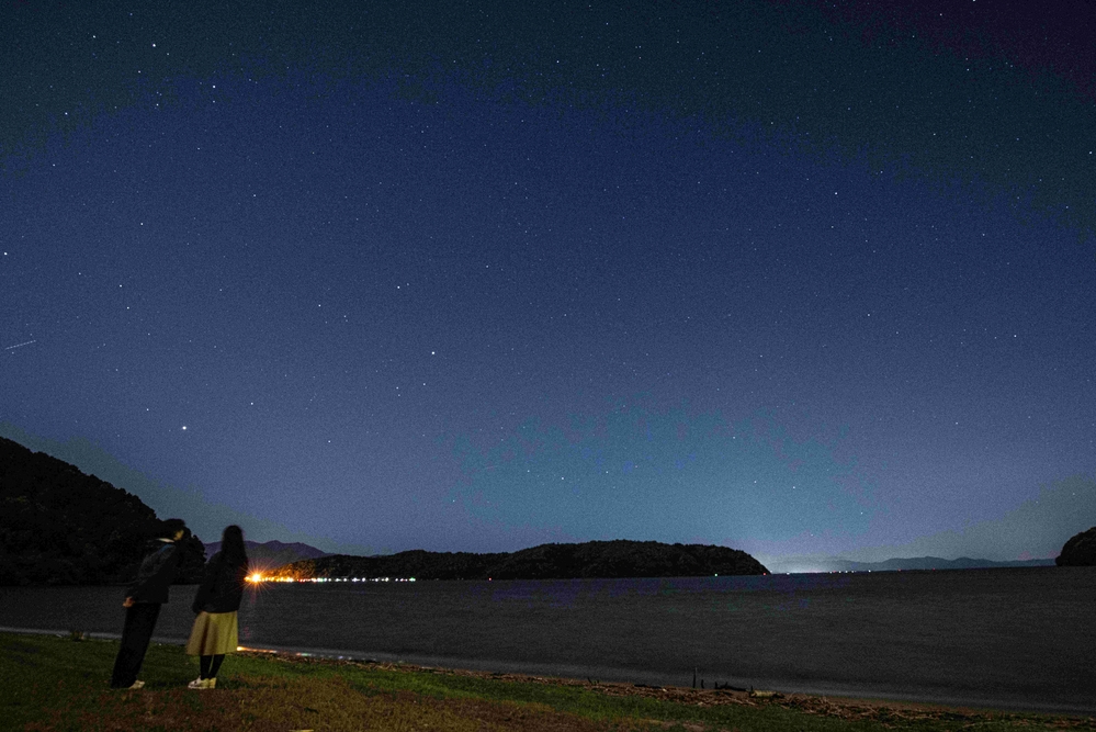 休暇村近江八幡 宮ヶ浜の夜景と星空