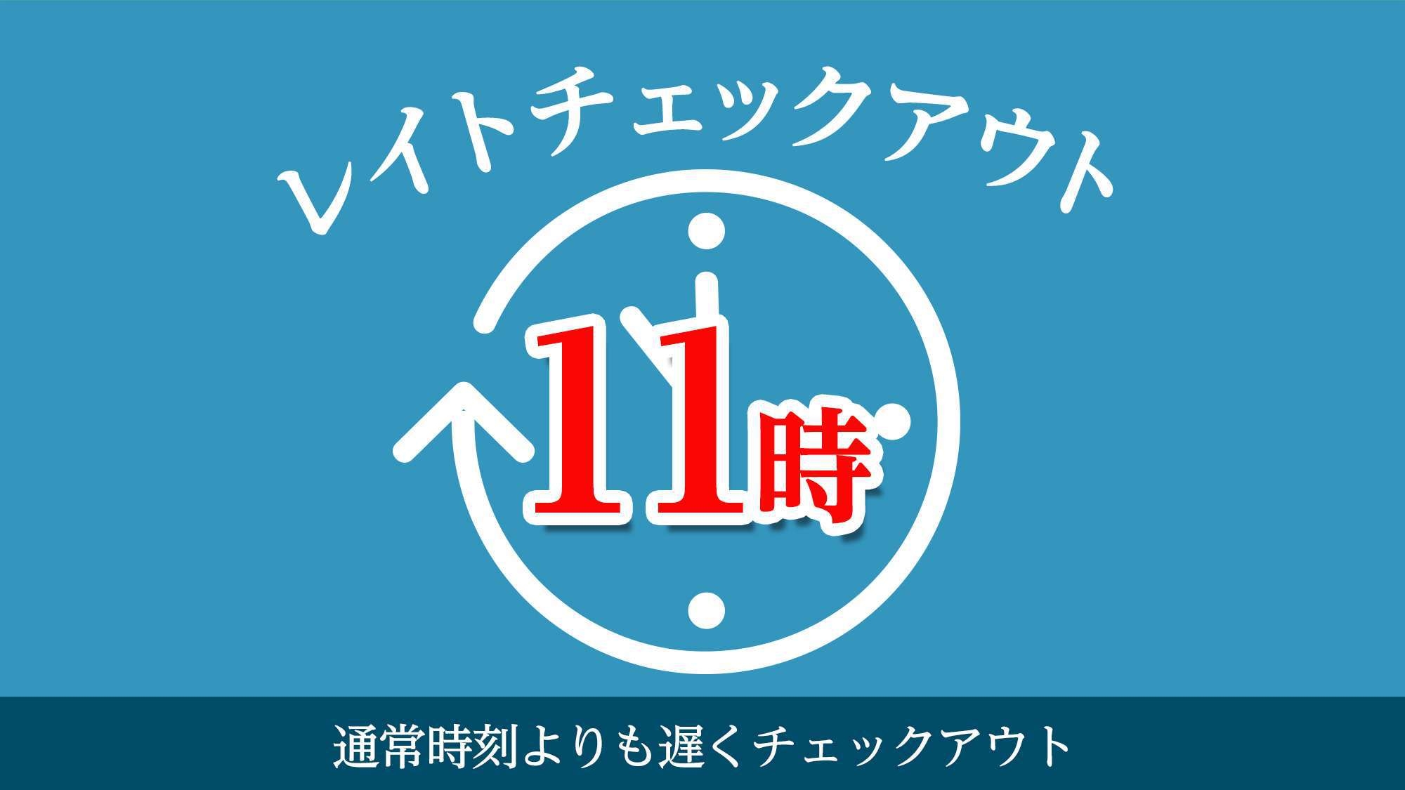 【11時レイトアウト】セミダブル／ダブルで2名利用☆なかよしプラン（朝食無料サービス）