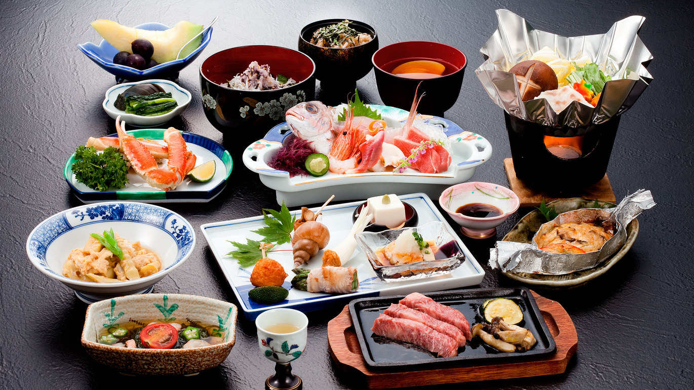 【新潟の旬の味覚をたっぷり】おなかいっぱい食べたい方に♪2〜3品追加！グレードアッププラン＜2食付＞