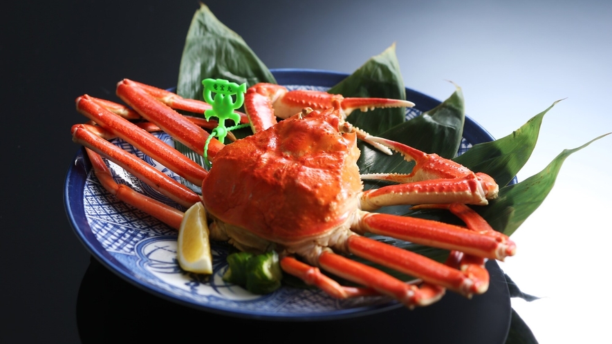 【料理一例】冬の日本海といえば、「松葉蟹」です。