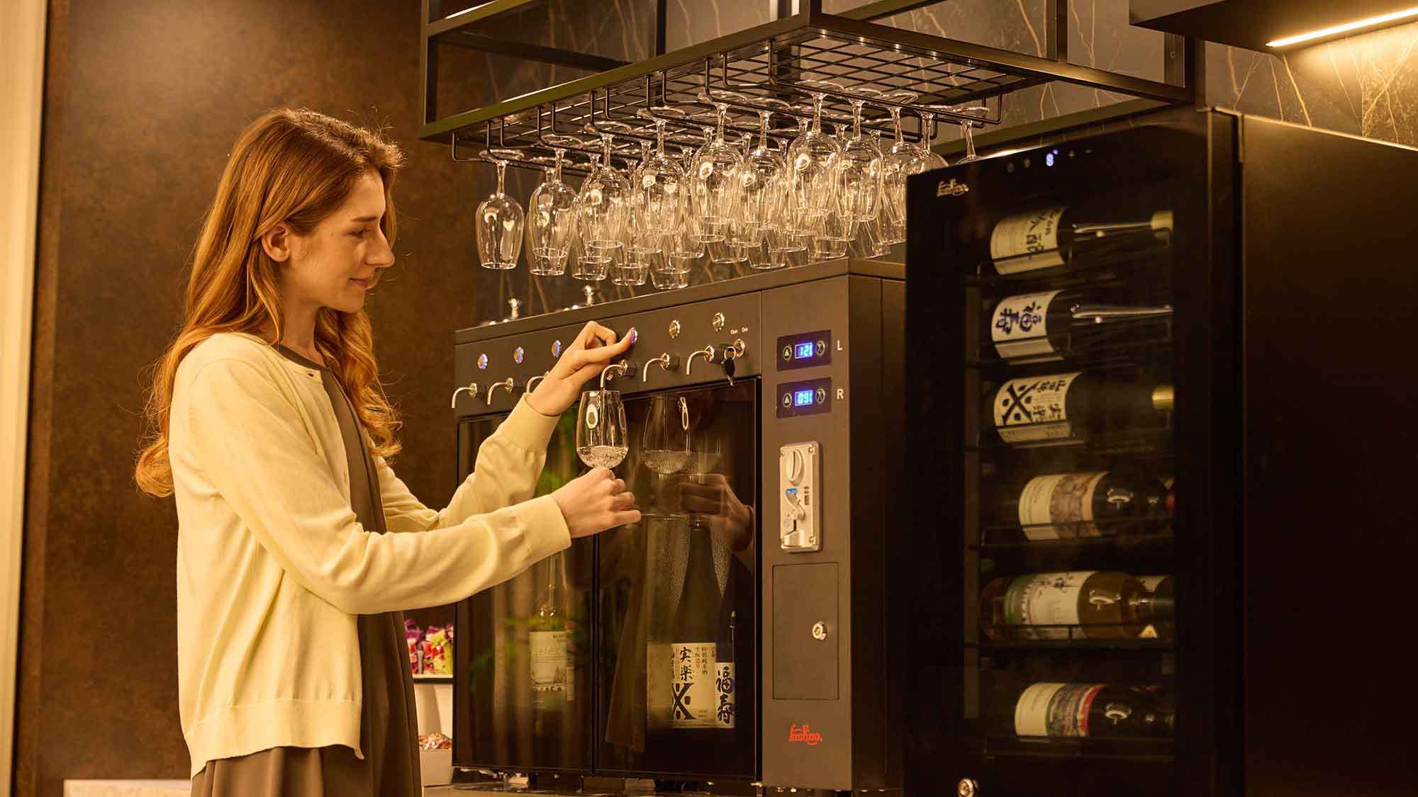 宿泊者限定 セルフ式ミニバーコーナー