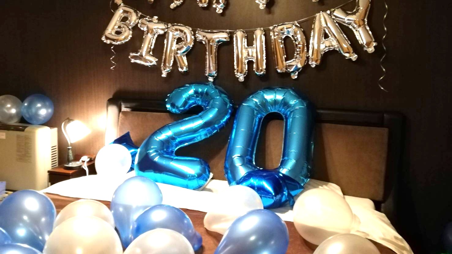 ＜プランオプション＞お部屋のバルーン飾りつけ