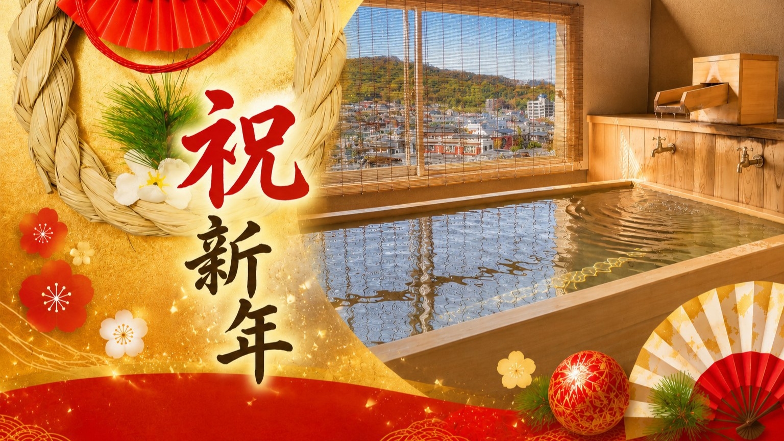 【年末年始】《源泉100％かけ流し露天風呂付客室》年末年始をかめや恵庵の特別お料理コースで過ごす旅