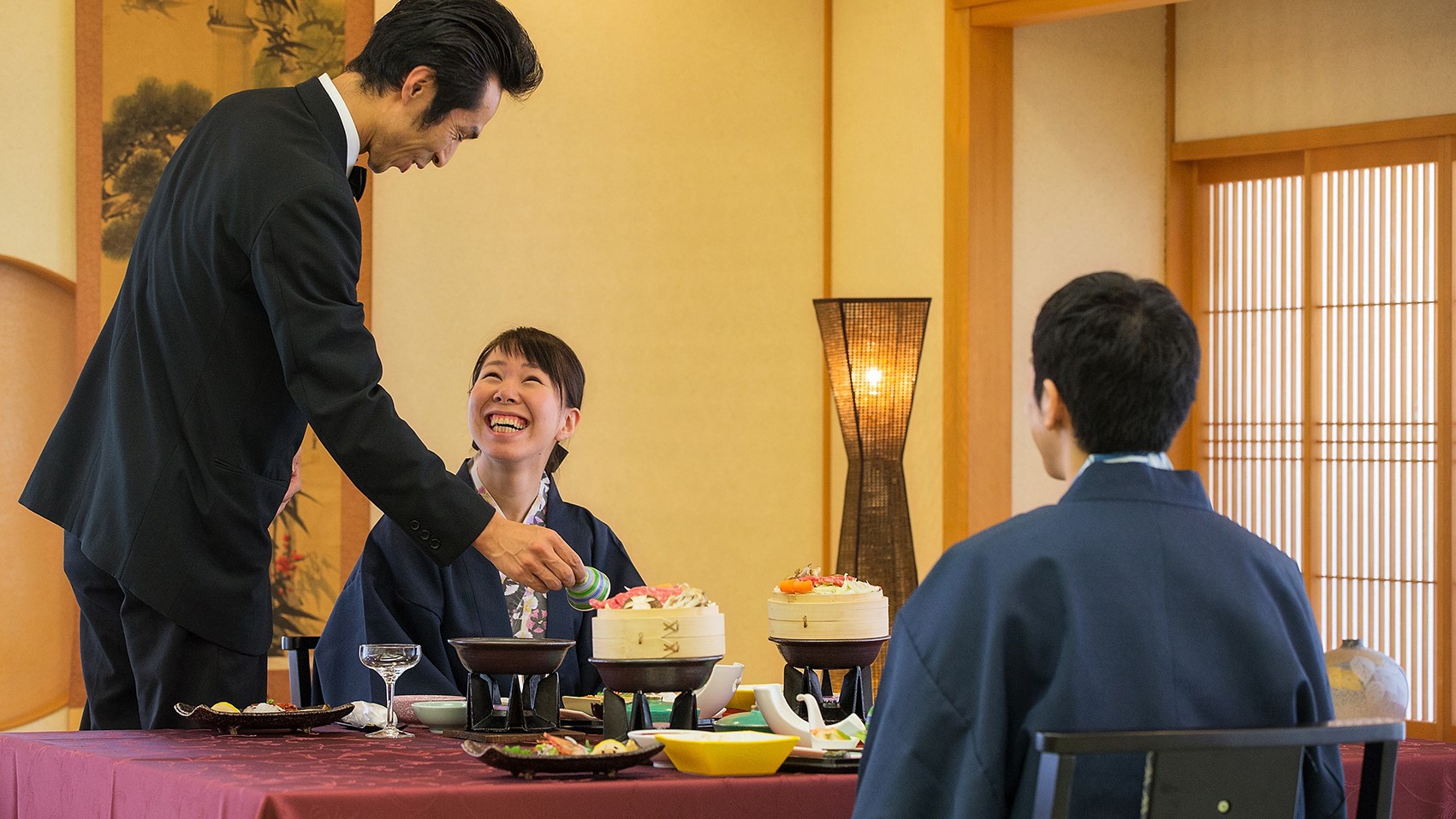 【ちょっと贅沢に】前沢牛せいろ蒸しの和食膳◎露天風呂付客室