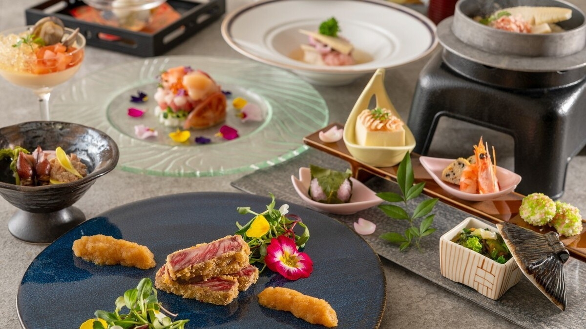 【Japanese-Chinese Cuisine Soh】夕食は和食コース♪1泊夕食+温泉入り放題