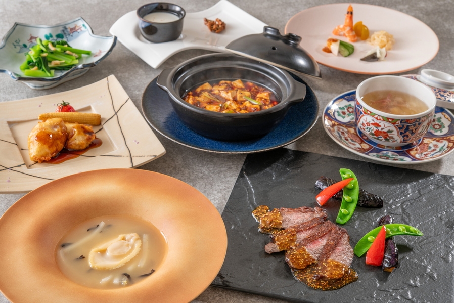 【Japanese-Chinese Cuisine Soh】夕食は中華コース♪１泊2食+温泉付！